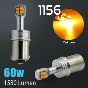 1156 CREE 1600LM Amber Yellow Turn Signal Blinker Indicator LED Light Bulbs
