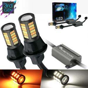 Error Free 3157 Standard/SRCK White/Amber Switchback 64-LED Light Bulbs (Type 1 or Type 2)