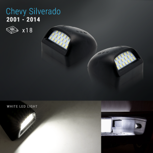 LED White Tag License Plate Light Bulbs Bright For 2000-2014 Silverado Sierra