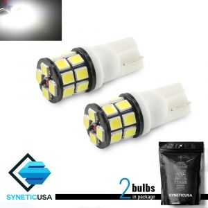 2x 192 T10 High Power 2835 Chip LED White Backup Reverse Interior Map Dome Bulbs