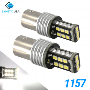 1157 1400 Lumen Extreme High Power Xenon White 6000K LED bulbs