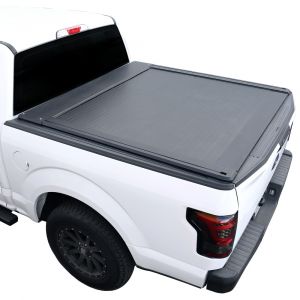 white 2009 Ford F-150 with SyneTrac-Pro retractable tonneau cover