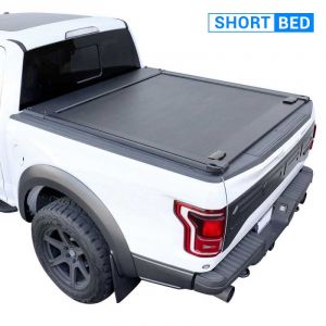 [SyneTrac-Pro] - Short Bed: Aluminum Off-Road-Ready Manual Retractable Tonneau Cover