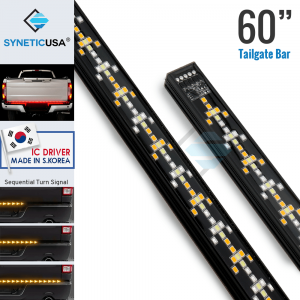 60" Triple LED Tailgate Brake Light Bar with Reverse & Sequential Turn Signals