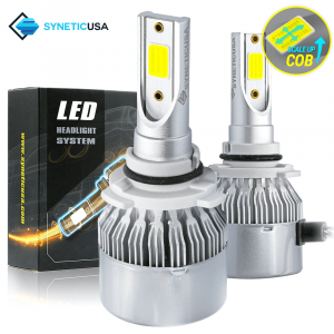 9006 COB 6000K White High Power LED All-in-One 120W Headlight Bulbs