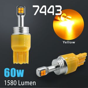 7440/7443 CREE LED Chip 1600 Lumen Extreme High Power Amber Yellow LED bulbs