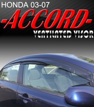 2003-2007 Honda Accord Sedan (4-Door) Mugen Style Vent Visors