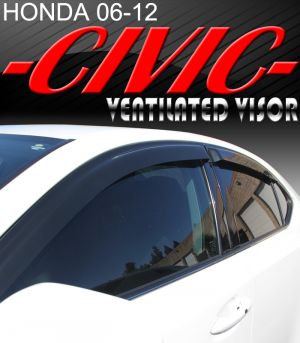 2006-2011 Honda Civic Sedan (4-Door) Vent Visors