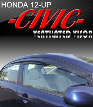 2012 & Up Honda Civic Sedan (4-Door) Vent Visors