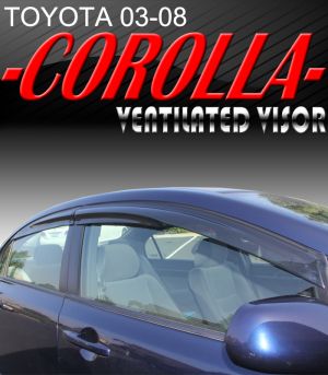 2003-2008 Toyota Corolla Sedan Vent Visors