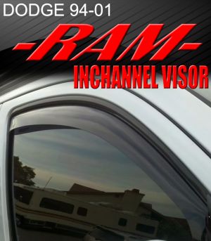 1994-2001 Dodge RAM Standard Cab (2-Door) In-Channel Vent Visors
