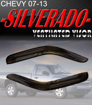 2007-2013 Chevrolet Silverado Standard Cab (2-Door) Vent Visors